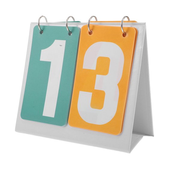 WEUVEB Portable Tabletop Scoreboard Flipper for Sports with Bold Color Contrast