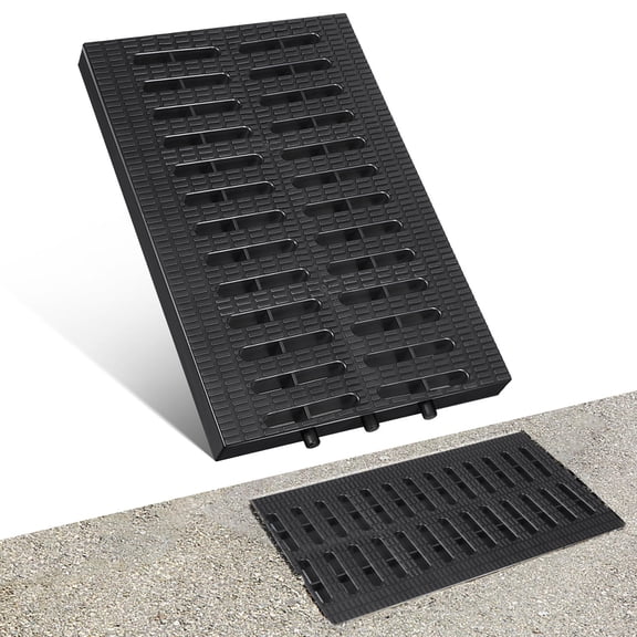 WEUVEB Garage Floor Drain Grate Plastic Cover with Excellent Drainage and Easy Maintenance