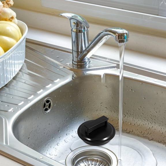 WEUVEB Garbage Disposal Cover Black Sink Guard Splash Protector Easy to Install for Home Kitchens