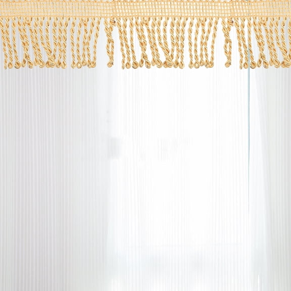 WEUVEB Golden Tassel Fringe Trim Curtain Sofa Decoration Accessory