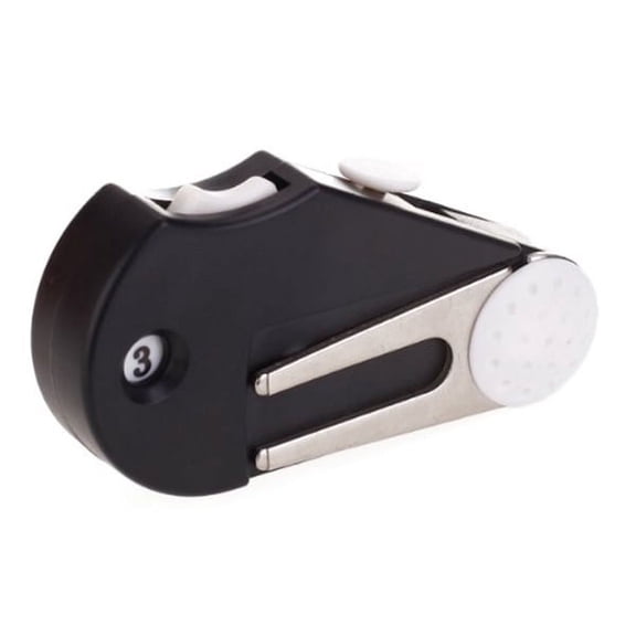 WEUVEB Black Golf Multi Tool Score Counter Divot Tool Ball Marker Brush