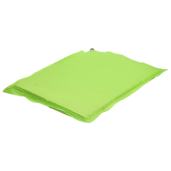 WEUVEB Portable Auto Inflatable Cushion in Green Oxford Fabric for Home Camping and Stadium Seats