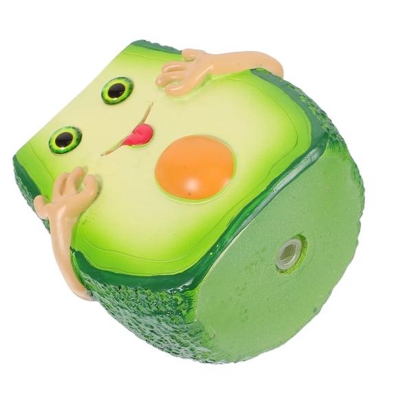 WEUVEB Green Resin Avocado Plant Pot Small Flower Pot for Succulent Indoor Display