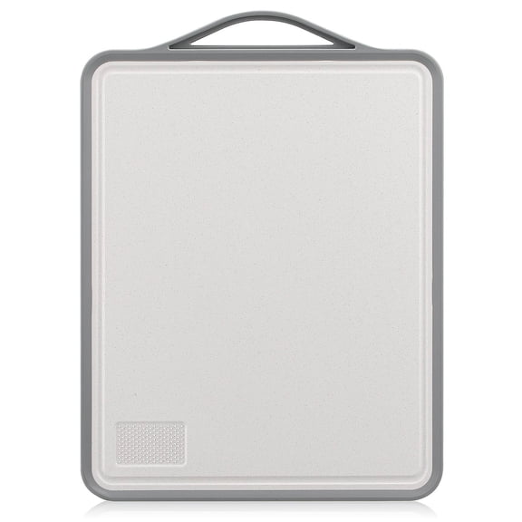 WEUVEB Grey Stainless Steel Cutting Board with Nonslip Base Designed for Kitchen Essentials