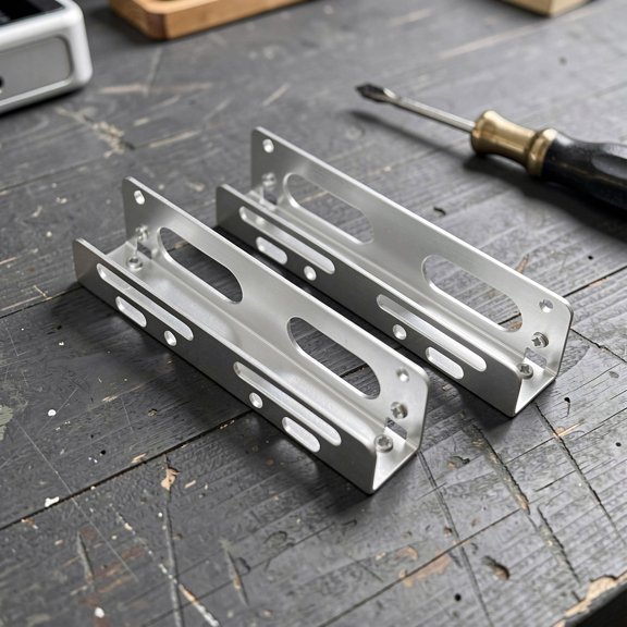 WEUVEB Hard Drive Mounting Bracket Metal Holder for Stable Pc Internal Drive Installation