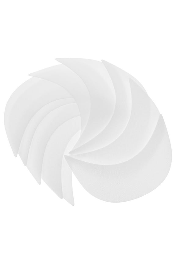 Hat Brim Replacement 10Pcs Curved Edge White Plastic for Men Women Children