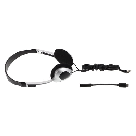 WEUVEB Plated Silver Retro on-Ear Headphones, Multi-Device Compatible, Durable, Comfortable, Clear Audio