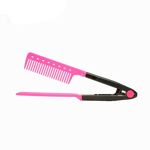WEUVEB Heat Resistance V Shaped Straight Comb Hair Styling Tool for Adults and Women 1Pack