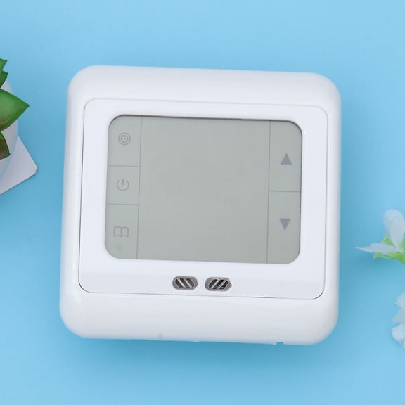 WEUVEB Heater Thermostat Controller Programmable Digital Thermostat Touch Screen Operation White 1Set