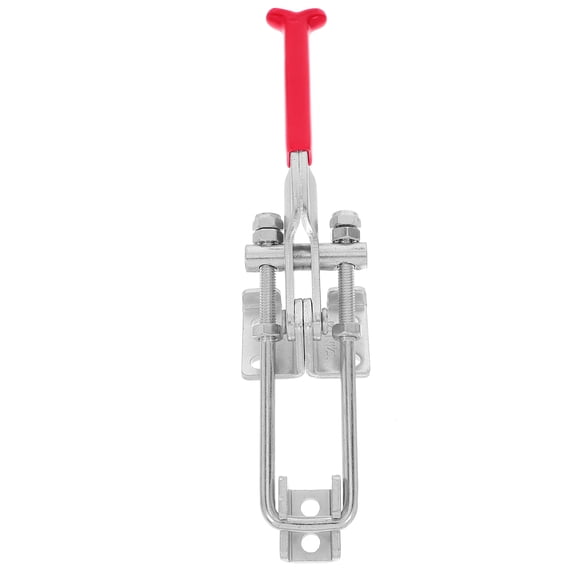 WEUVEB Heavy Duty Clasp Buckle Latch for Door, Adjustable Galvanized Metal Hardware