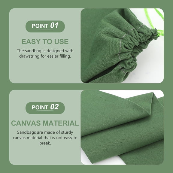 WEUVEB Heavy Duty Canvas Flood Barriers for Home Doors and Garage Entrance Flood Prevention