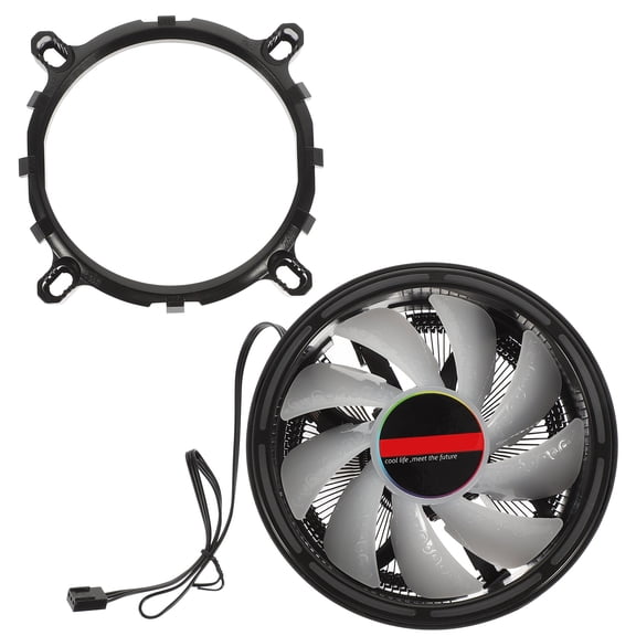 WEUVEB High Efficiency Computer Cooling Fan with Rgb LED and Tight Fins for CPU Cooler