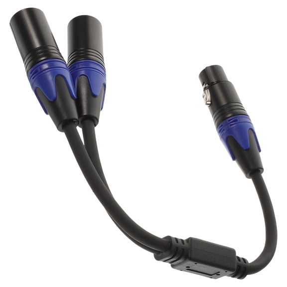 WEUVEB High Fidelity Xlr Splitter Cable with 3 Pin Connectors for Guitar and Studio Use