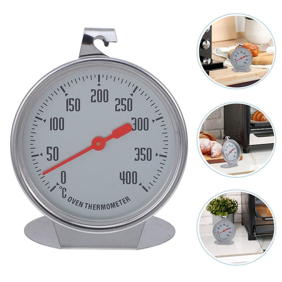 WEUVEB FTM008 Plated Large Dial Oven Thermometer 400 Temperature Gauge