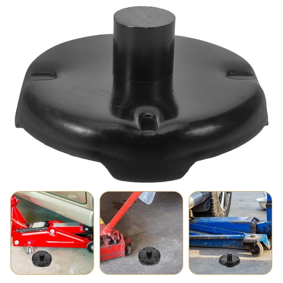 WEUVEB Hydraulic Jack Pad Replacement Steel Black for Floor Jack with Strong Weight Bearing Capacity