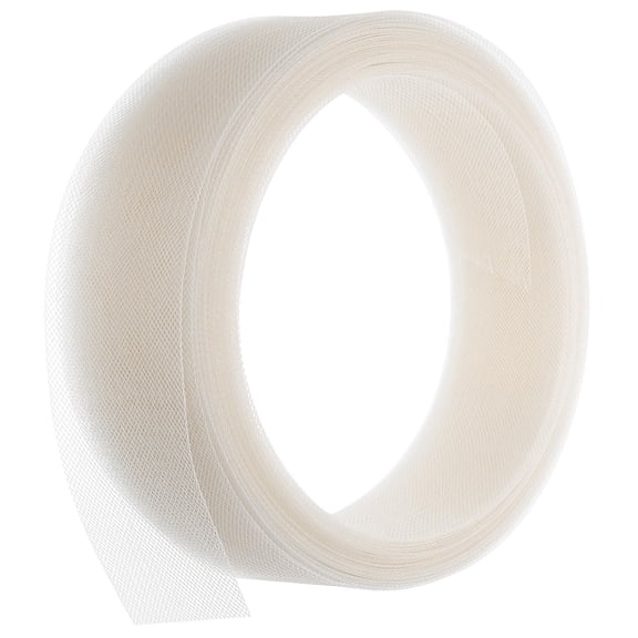 WEUVEB Ivory Mesh Netting for Thread Durable Polyester DIY Dress Decoration Fabric