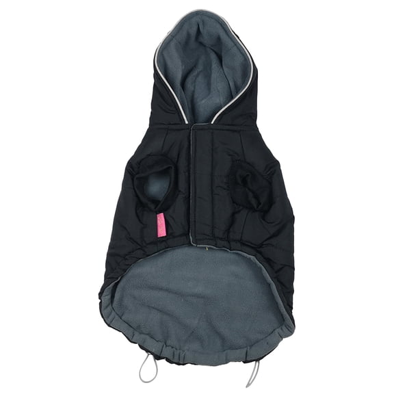 WEUVEB Keep Warm Cotton Vest for Pets Black Glow in The Dark Soft Breathable Dog Coat