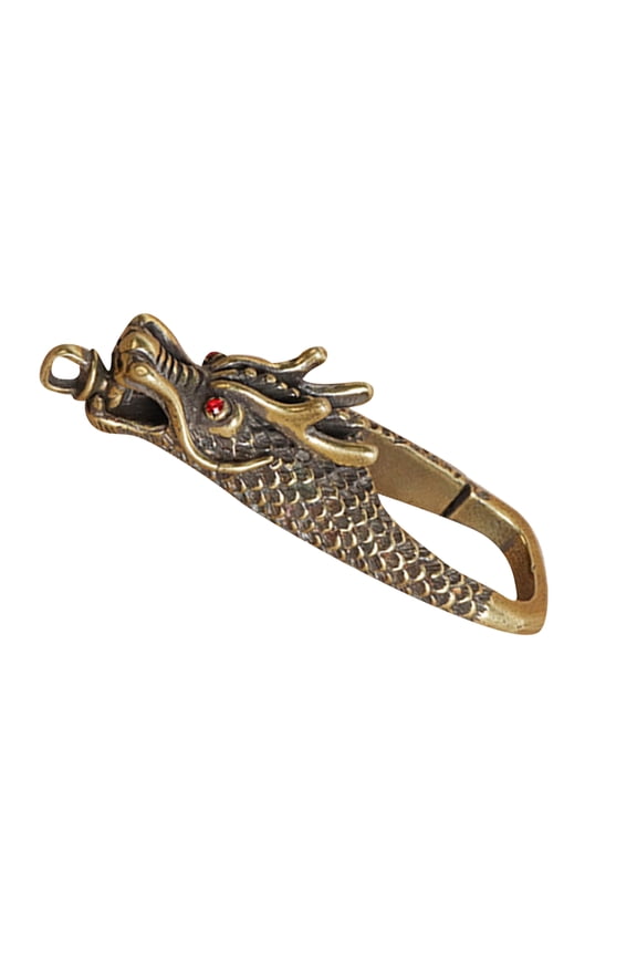 Key Holder Accessory Brass Dragon Keychain 1Set Bag Decoration