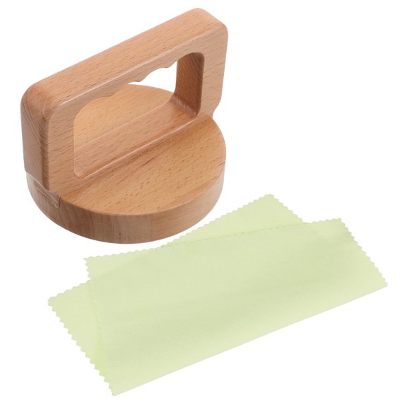 WEUVEB Khaki Wood Block Printing , Manual Stamping Press Tool for Craft Projects, Art, Scrapbooking, Card Making
