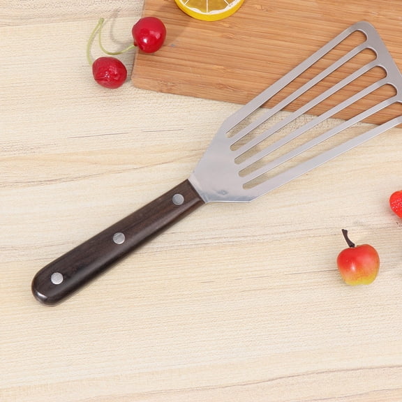 WEUVEB Kitchen Slotted Steak Spatula with Stainless Steel Construction for Easy Food Turning