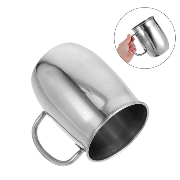 WEUVEB Large Capacity Double Wall Stainless Steel Mug Insulated Drinkware for Home Office Camping and Stylish Design