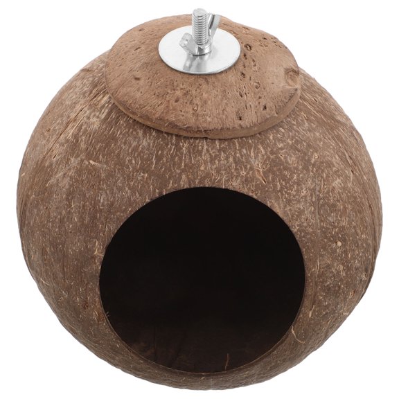 WEUVEB Large Coconut House For Parrot Made From Multi Coconut Providing Habitat For Garden 1Pack
