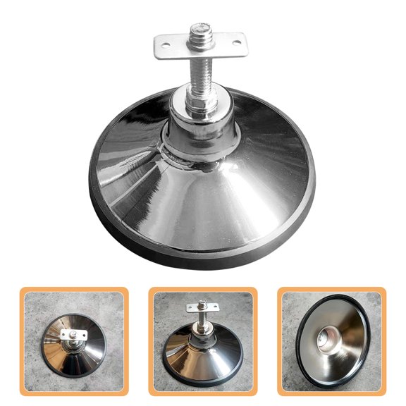 WEUVEB Adjustable Pool Table Leg Leveler with Plated Metal Pad and Anti- Floor