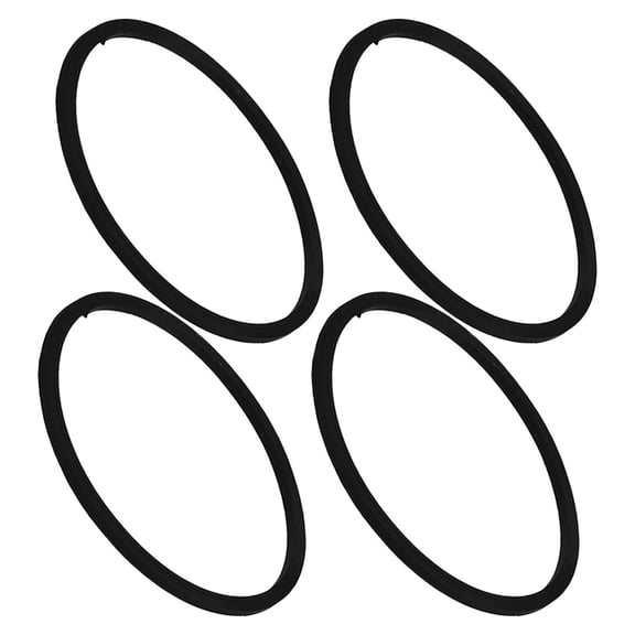 WEUVEB 4-Pack Black Silicone Tumbler Gasket Set Leak Proof Lid Seals for Insulated Cups and Tumblers