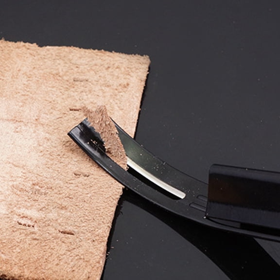 WEUVEB Leatherworking Curved Tools Burnishing Arc Shaped Plastic Wall Mounted Skiving Machine 1Pack Black