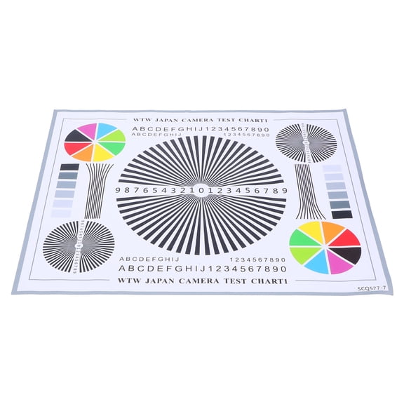 WEUVEB Lens Test Chart Paper Calibration Tool for Camera Setup 1Pack