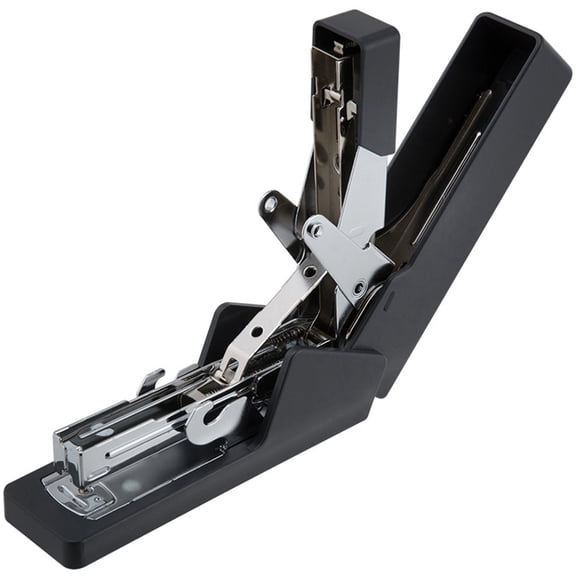 WEUVEB Lightweight Black Office Stapler Compact Metal Stapler for Desk Essentials