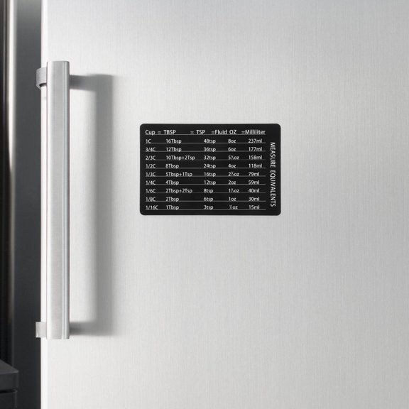 WEUVEB Magnetic for Conversion Chart Magnet Kitchen Refrigerator Cooking
