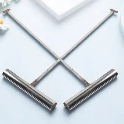 WEUVEB Manhole Cover Hook Tool Pull Hook Stainless Steel 2pcs Heavy Duty