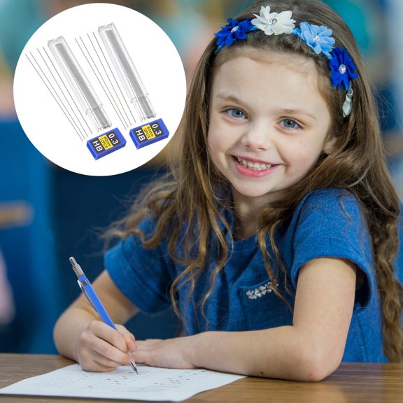 WEUVEB Mechanical Pencil Lead Refills Black Resin for Standard Pencils Smooth Clear Writing