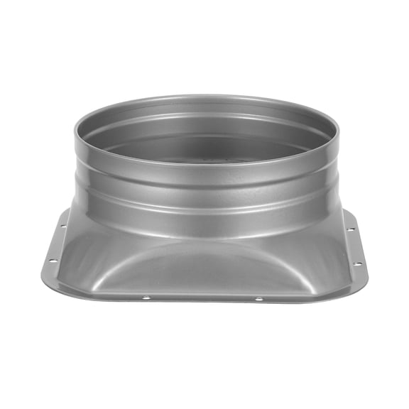 WEUVEB Metal Ventilation Duct Transition Square to Round Adapter with Burr Free Finish