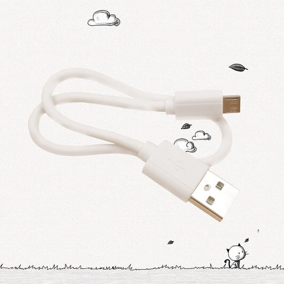 WEUVEB White Micro USB Cable, High Speed, Fast Charging, Compact, Safe