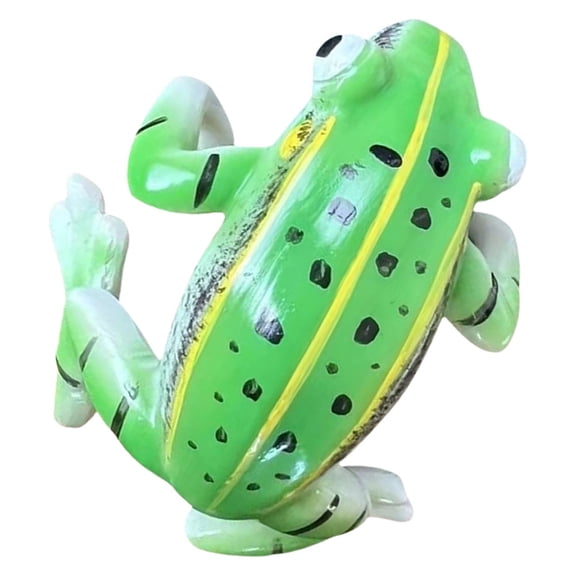 WEUVEB Frog Outdoor Statue Resin Garden Decor Set of 1 Weather Resistant Lawn Ornament