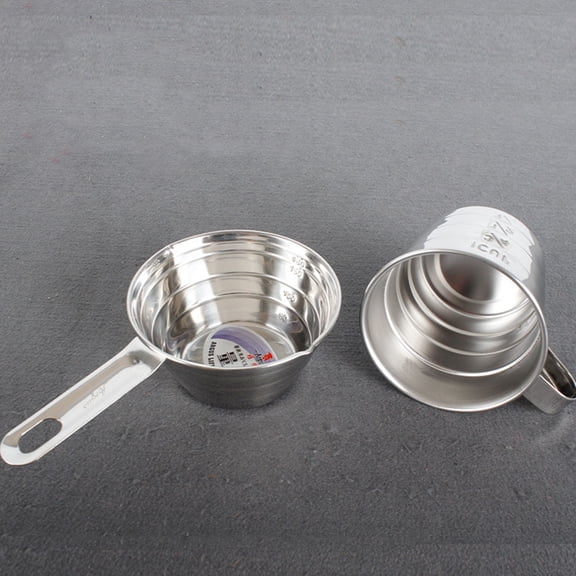 WEUVEB Mini Measuring Cup Stainless Steel Kitchen Use Baking 1Pack