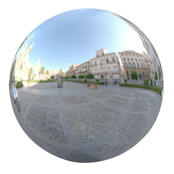 WEUVEB Decorative Stainless Steel Gazing Ball Reflective Outdoor Garden Ornament