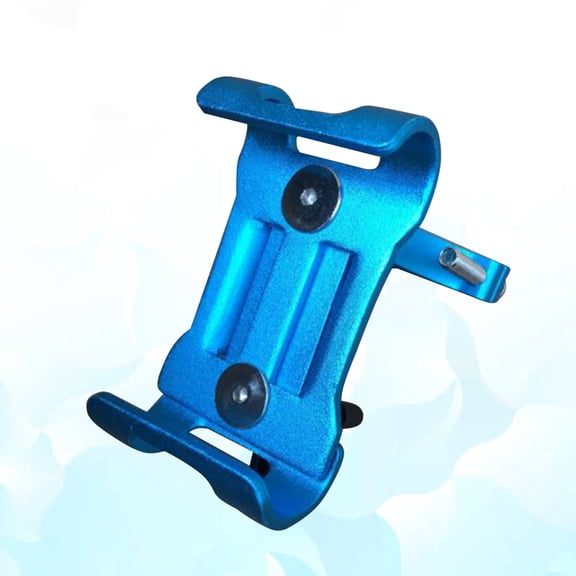 WEUVEB Mobile Phone Stand 1Set Blue Aluminum Alloy for Adults Riding Bicycles and Mountain Bikes