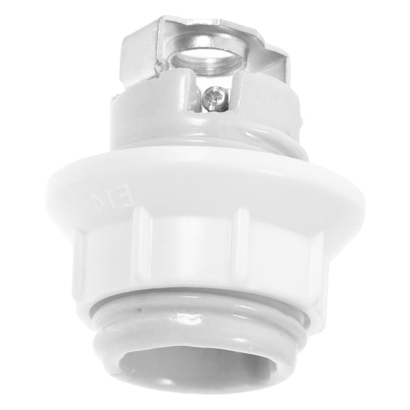 WEUVEB Modern White Porcelain Lamp Socket E14 Replacement for Wall Sconces and Fixtures
