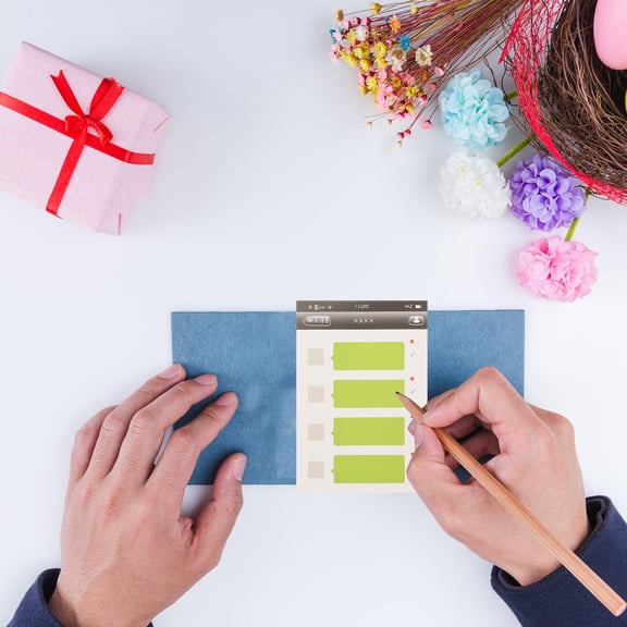 WEUVEB Multi Color ScratchOff Stickers for Messages Easy to Use Interactive Experience DIY Projects 1 Sheet