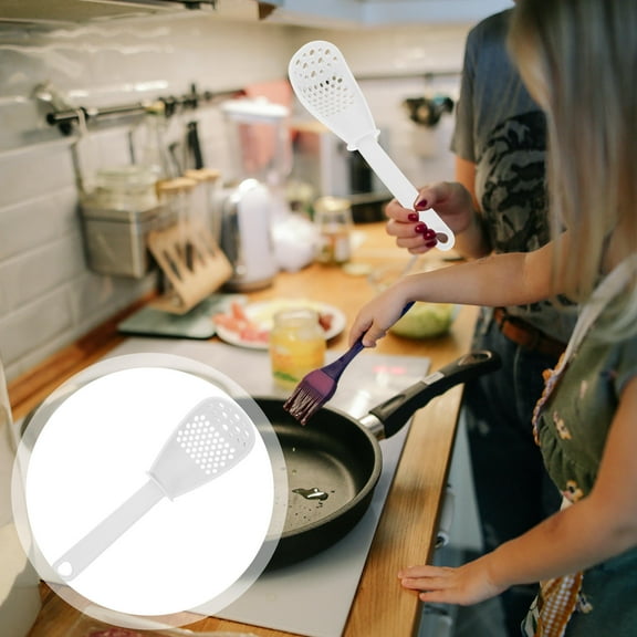 WEUVEB Multipurpose Cooking Spoon Grinder White PP 1Pcs