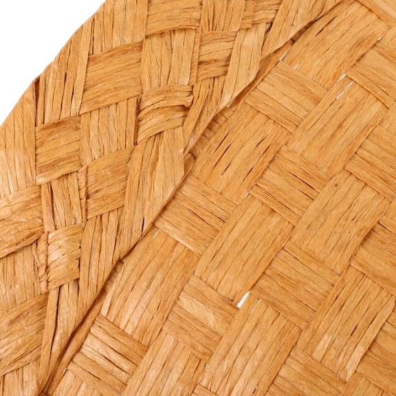 WEUVEB Multipurpose Brown Bamboo Waste Basket Woven for Bathroom and Kitchen Storage