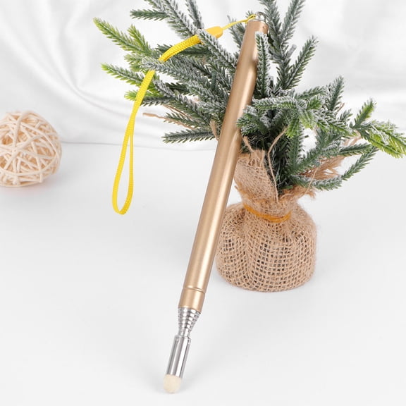 WEUVEB Hand Pen Extendable Pointer with Soft Tip for Presentations in Golden Color
