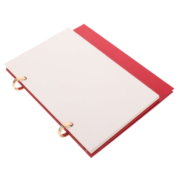 WEUVEB Office DIY Calendar Standing Flip Calendar Cardstock Red Memo Calendar for DIY Enthusiasts 1Pack