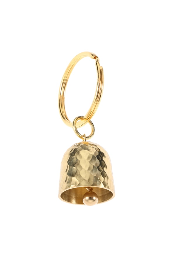 Craft Bells Brass Keychain for Backpack Accessory with Clear Sound 1Pcs