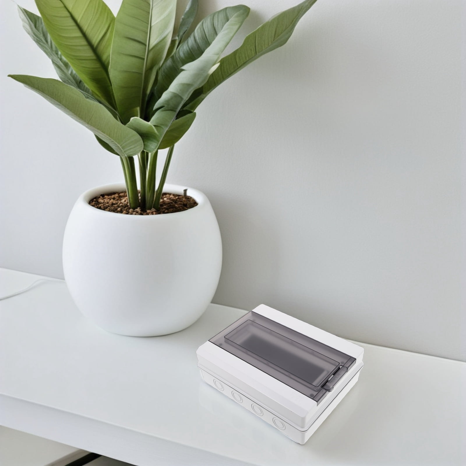 WEUVEB Outdoor Electrical Distribution Box, Plastic, Compact Design Ideal for High Humidity and Weather-Resistant Use