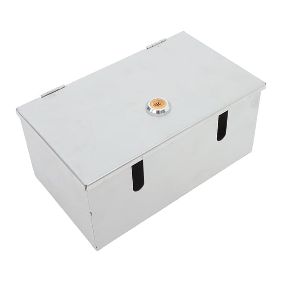 WEUVEB Plated Silver Stainless Steel Socket Protection Box Weatherproof for Home
