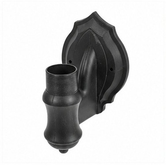 WEUVEB Outdoor Wall Lamp Base in Black Plastic for Easy Installation and Versatile Use